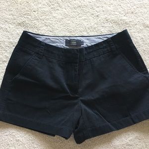 NWOT J.Crew Chino Black Shorts